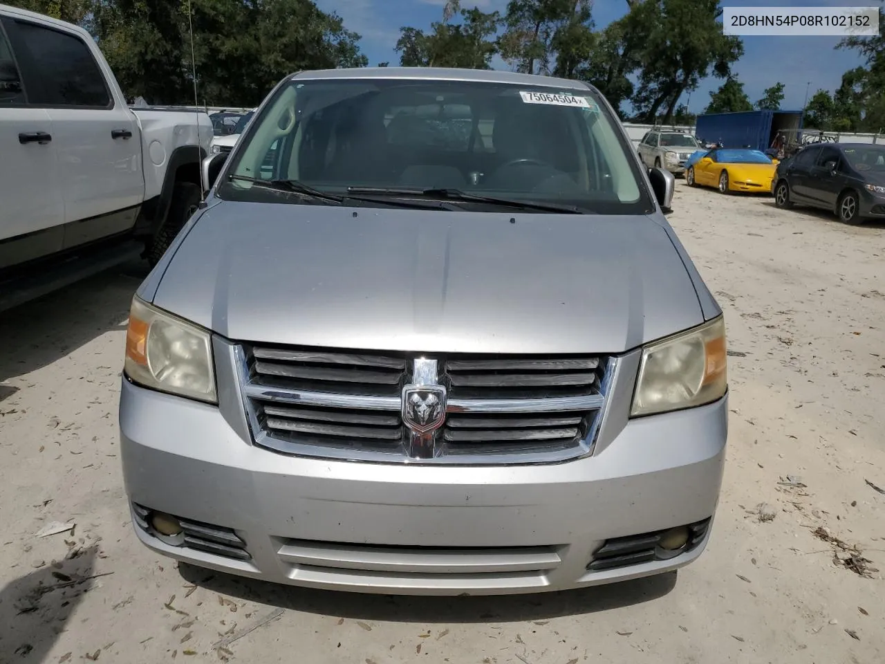 2008 Dodge Grand Caravan Sxt VIN: 2D8HN54P08R102152 Lot: 75064504