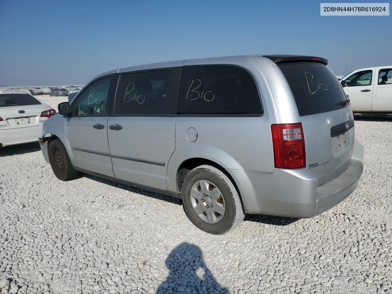 2008 Dodge Grand Caravan Se VIN: 2D8HN44H78R616924 Lot: 75067734