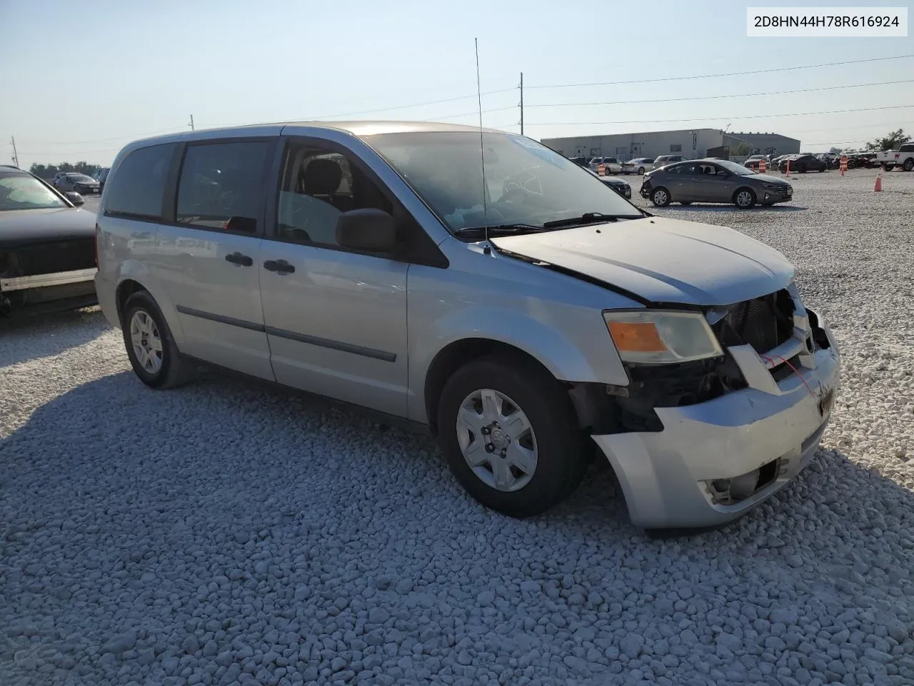 2008 Dodge Grand Caravan Se VIN: 2D8HN44H78R616924 Lot: 75067734