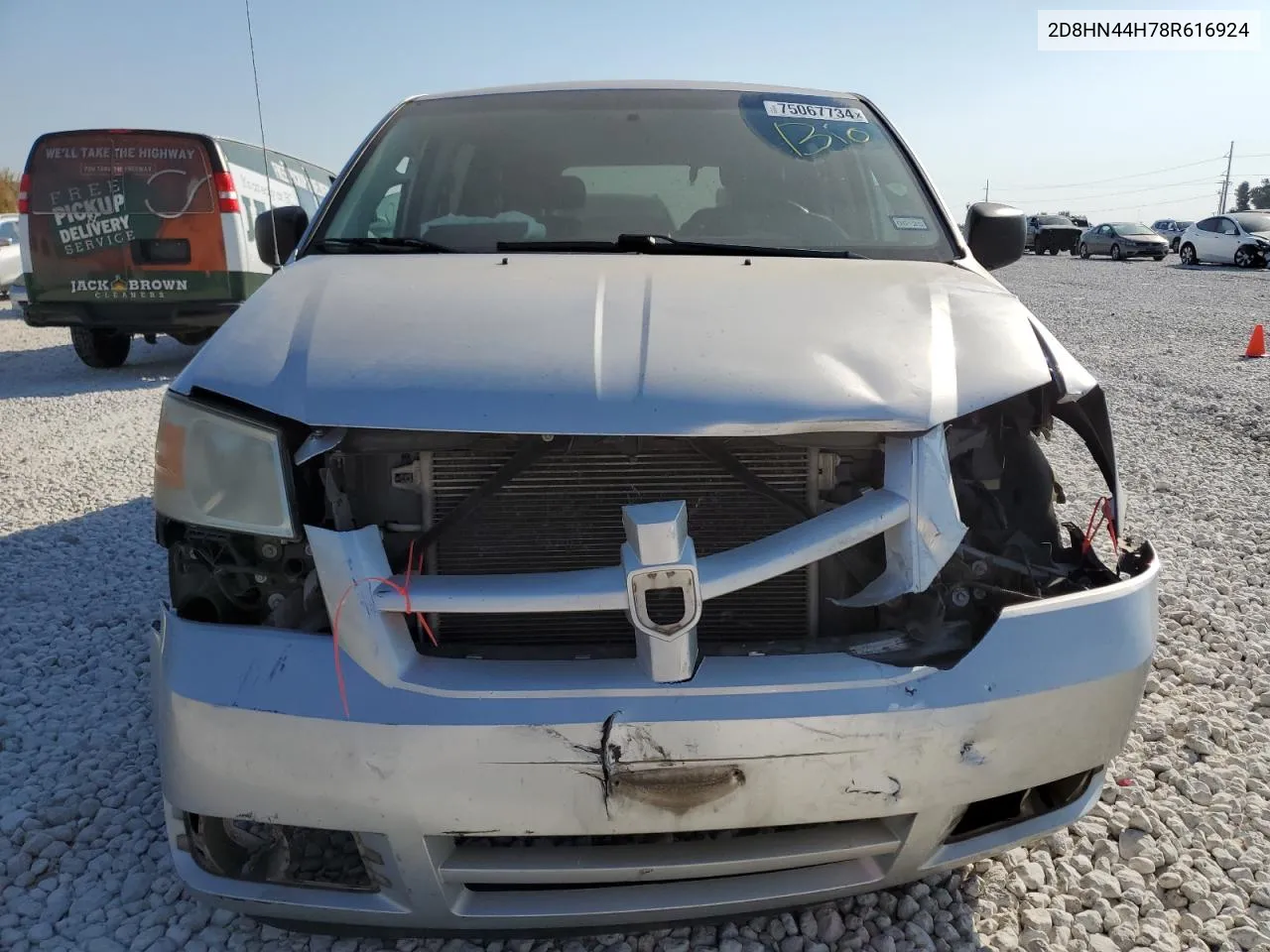 2008 Dodge Grand Caravan Se VIN: 2D8HN44H78R616924 Lot: 75067734