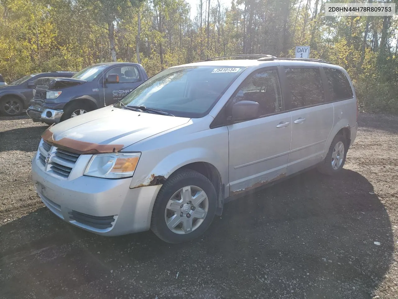 2008 Dodge Grand Caravan Se VIN: 2D8HN44H78R809753 Lot: 75410134