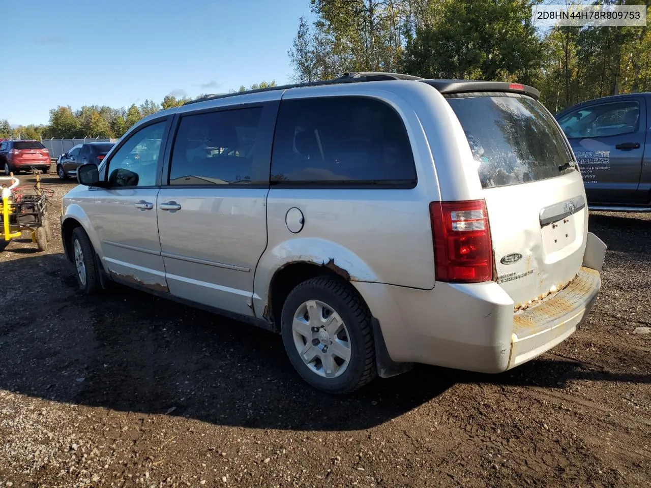 2008 Dodge Grand Caravan Se VIN: 2D8HN44H78R809753 Lot: 75410134