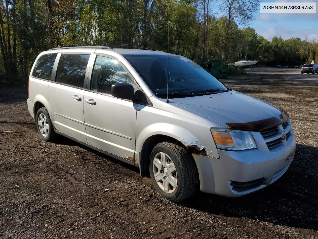 2008 Dodge Grand Caravan Se VIN: 2D8HN44H78R809753 Lot: 75410134