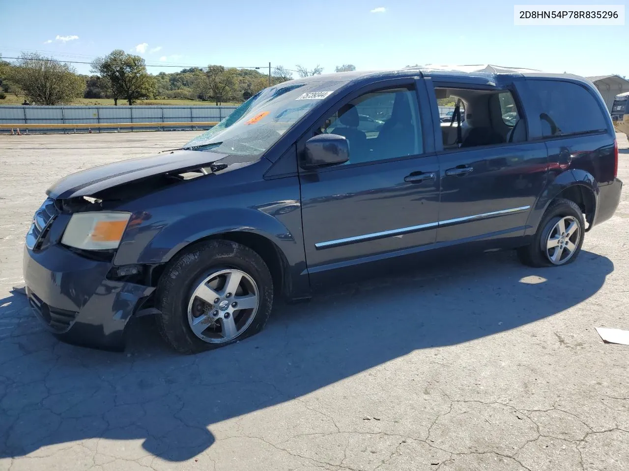 2008 Dodge Grand Caravan Sxt VIN: 2D8HN54P78R835296 Lot: 75739344