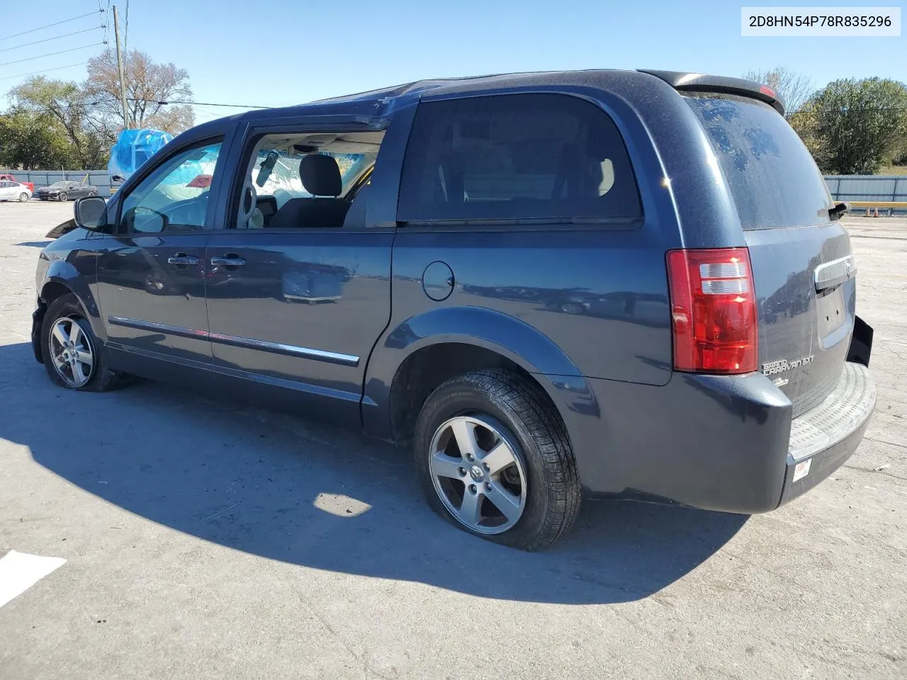 2008 Dodge Grand Caravan Sxt VIN: 2D8HN54P78R835296 Lot: 75739344