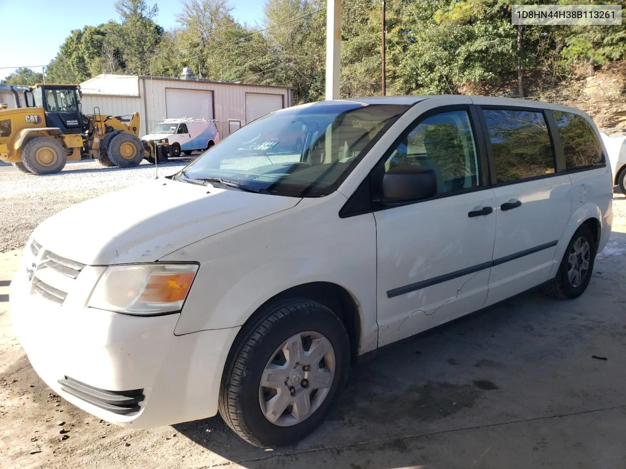 2008 Dodge Grand Caravan Se VIN: 1D8HN44H38B113261 Lot: 75747294