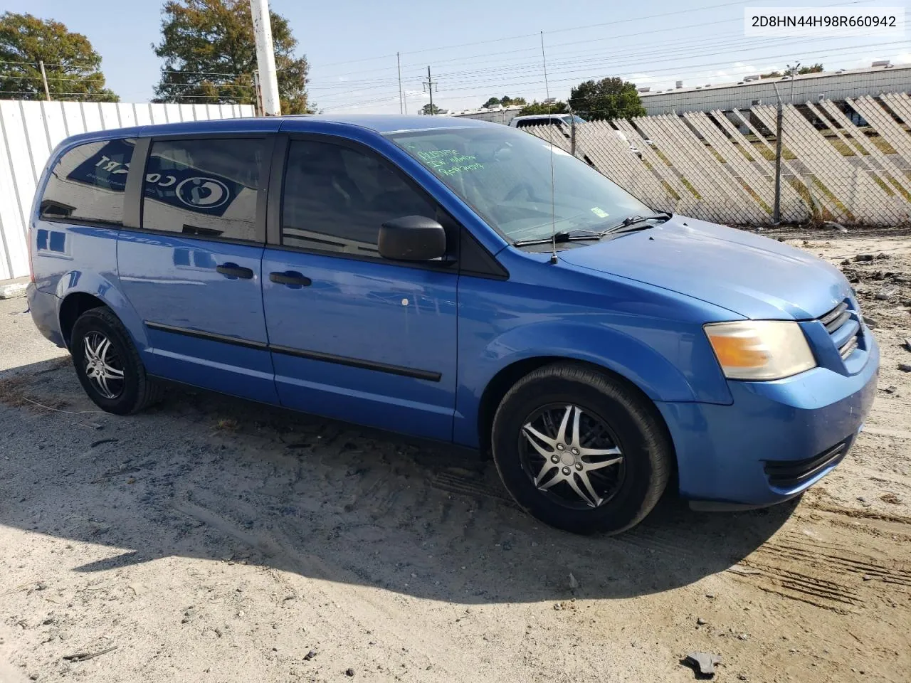 2008 Dodge Grand Caravan Se VIN: 2D8HN44H98R660942 Lot: 75939644