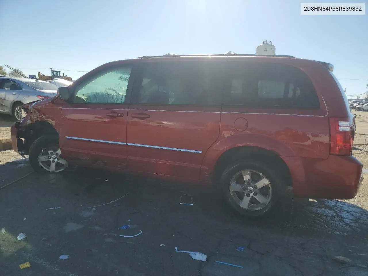 2008 Dodge Grand Caravan Sxt VIN: 2D8HN54P38R839832 Lot: 76382634