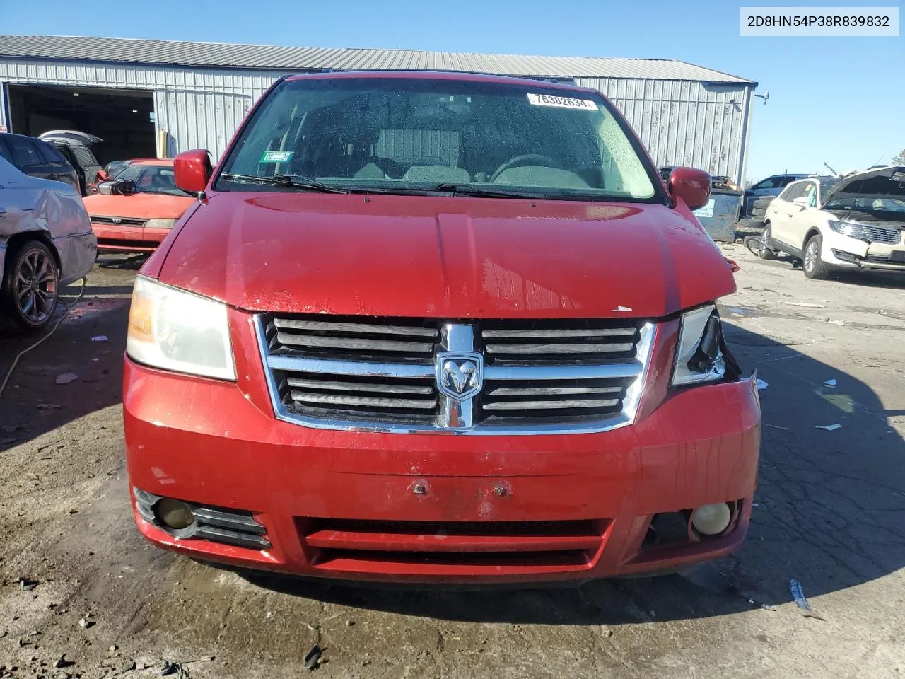 2008 Dodge Grand Caravan Sxt VIN: 2D8HN54P38R839832 Lot: 76382634