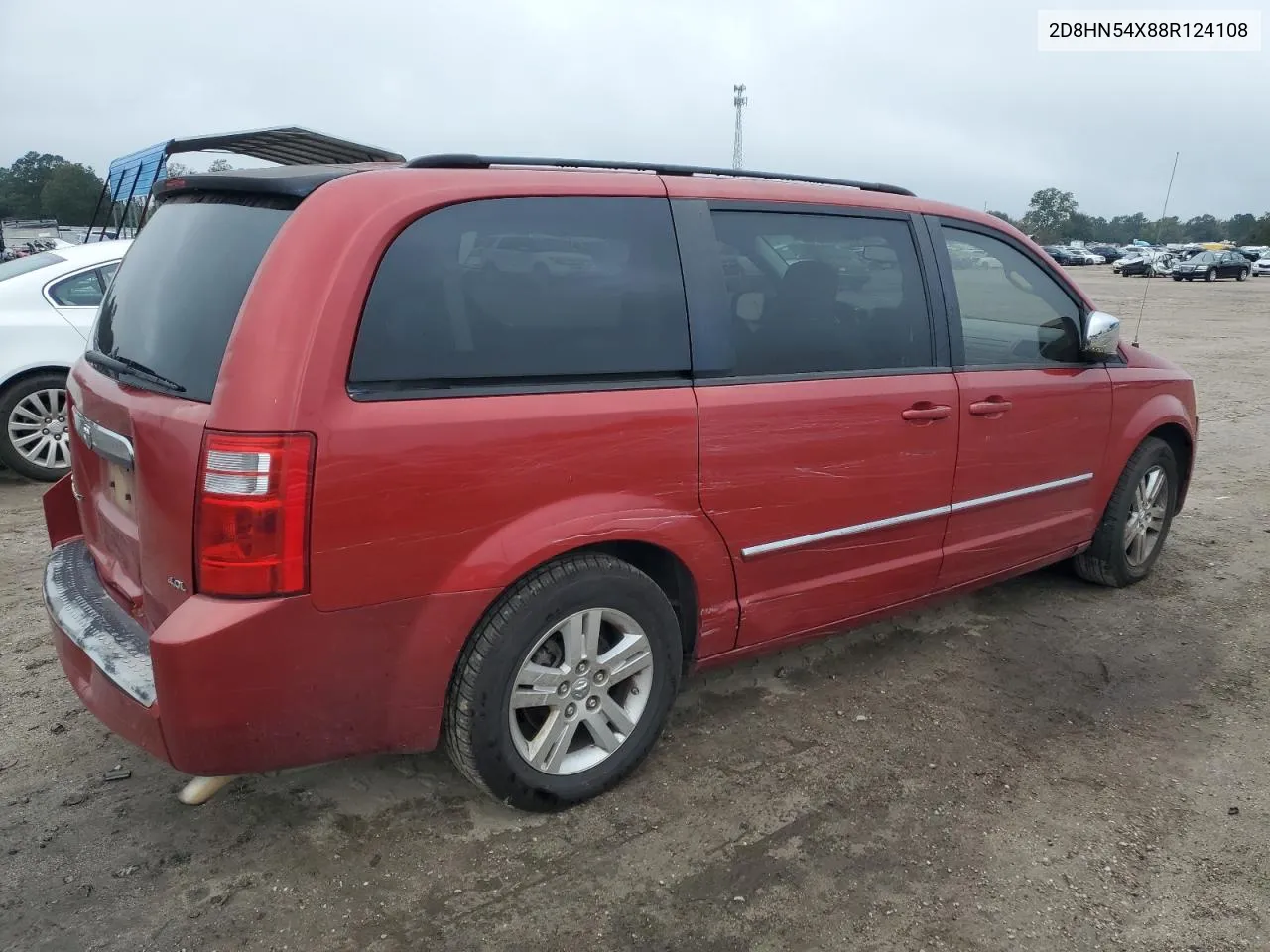 2008 Dodge Grand Caravan Sxt VIN: 2D8HN54X88R124108 Lot: 76550714