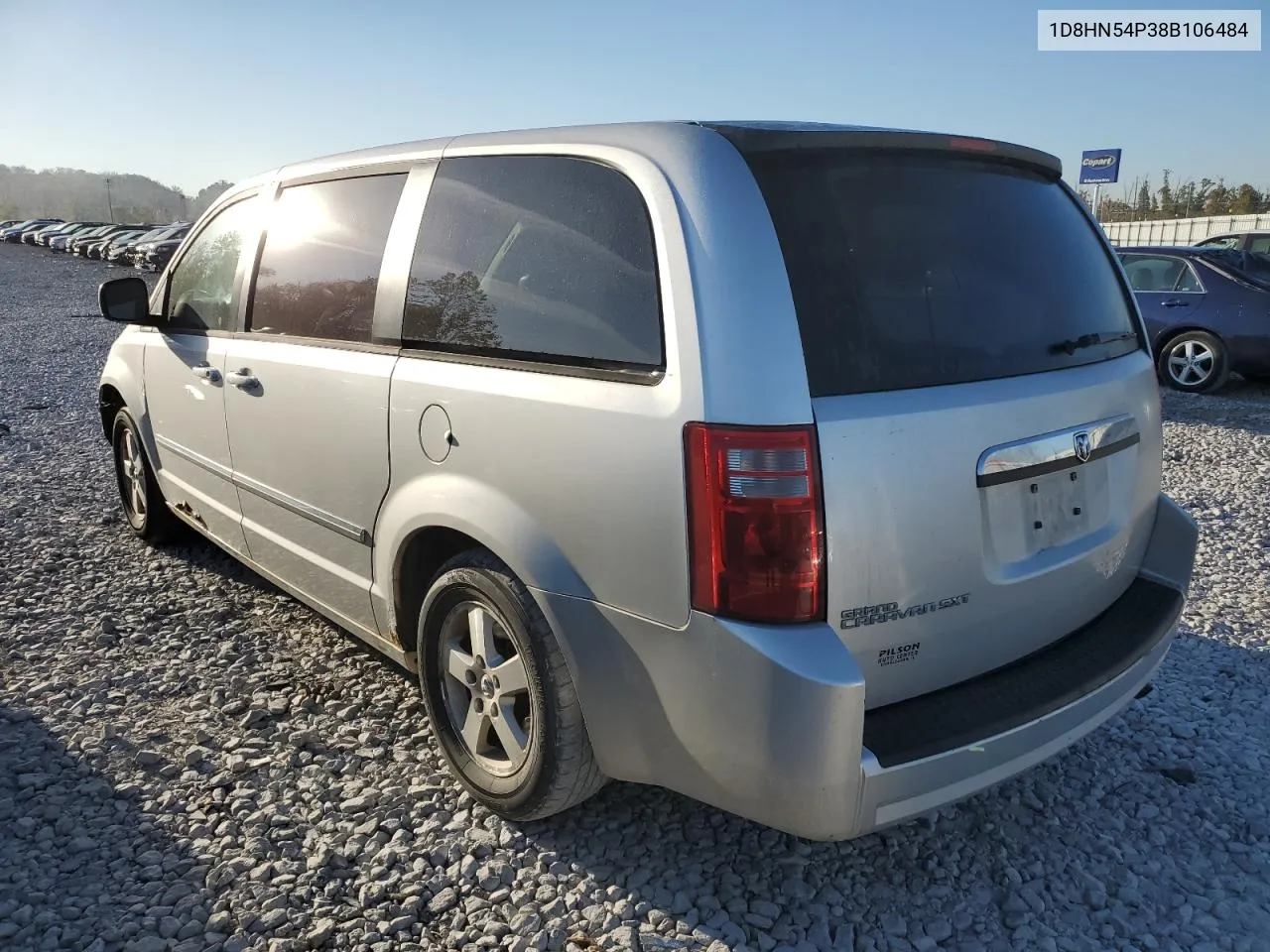 2008 Dodge Grand Caravan Sxt VIN: 1D8HN54P38B106484 Lot: 76582694