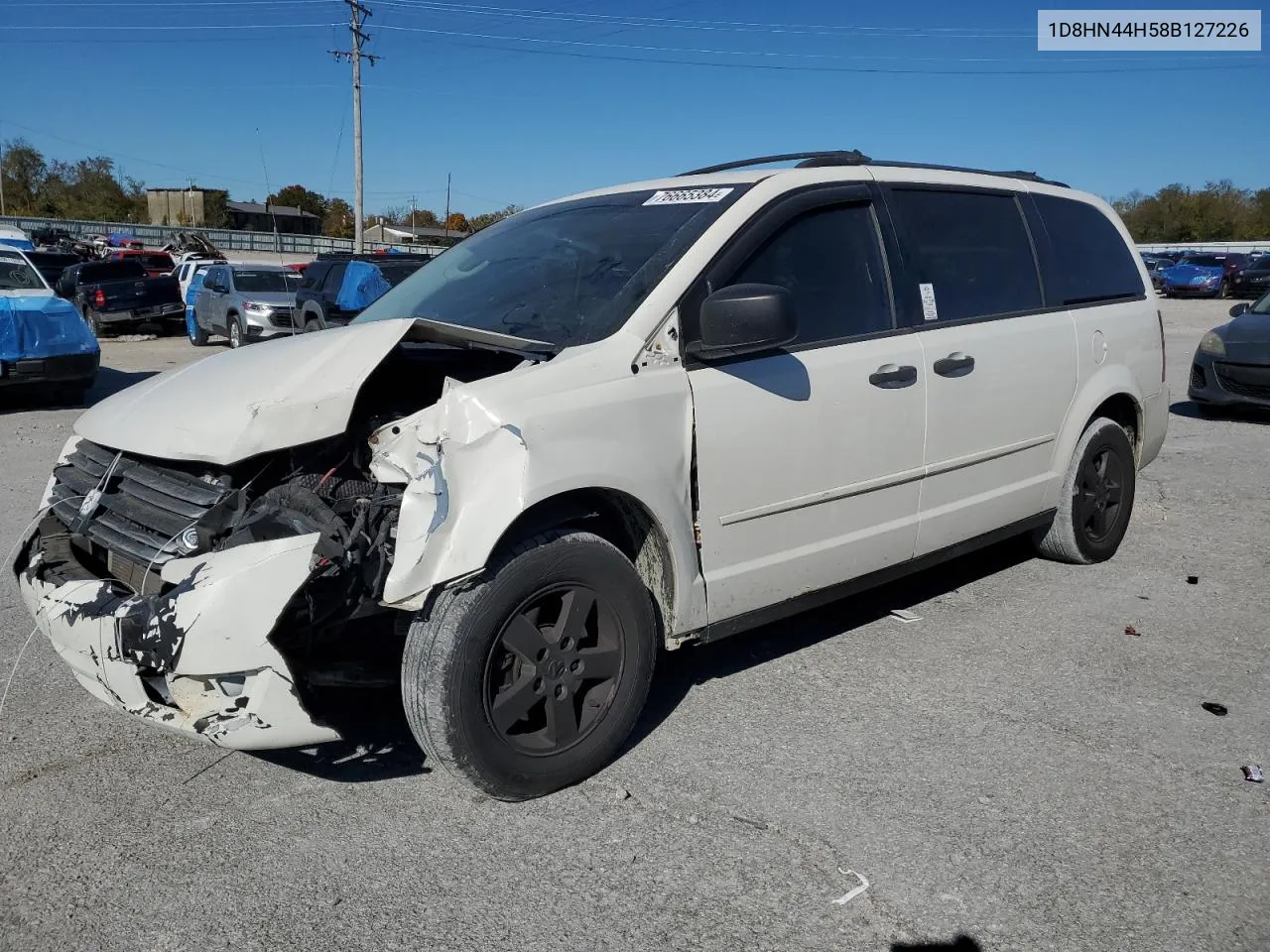 2008 Dodge Grand Caravan Se VIN: 1D8HN44H58B127226 Lot: 76665384