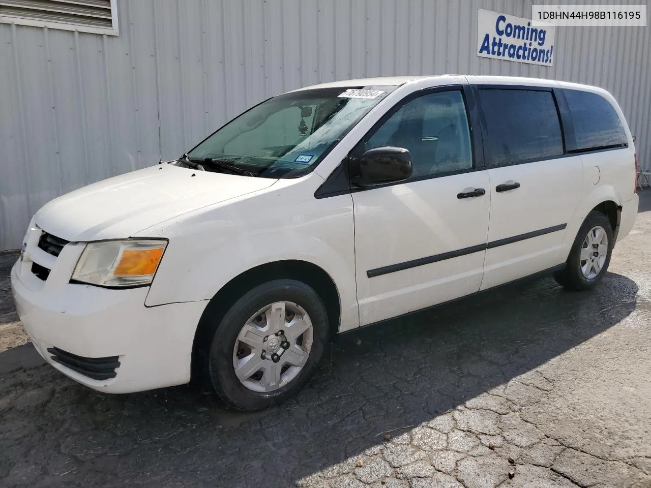 2008 Dodge Grand Caravan Se VIN: 1D8HN44H98B116195 Lot: 76790954