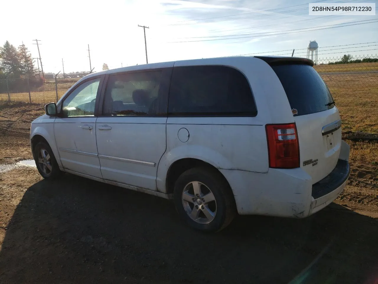 2008 Dodge Grand Caravan Sxt VIN: 2D8HN54P98R712230 Lot: 77168444