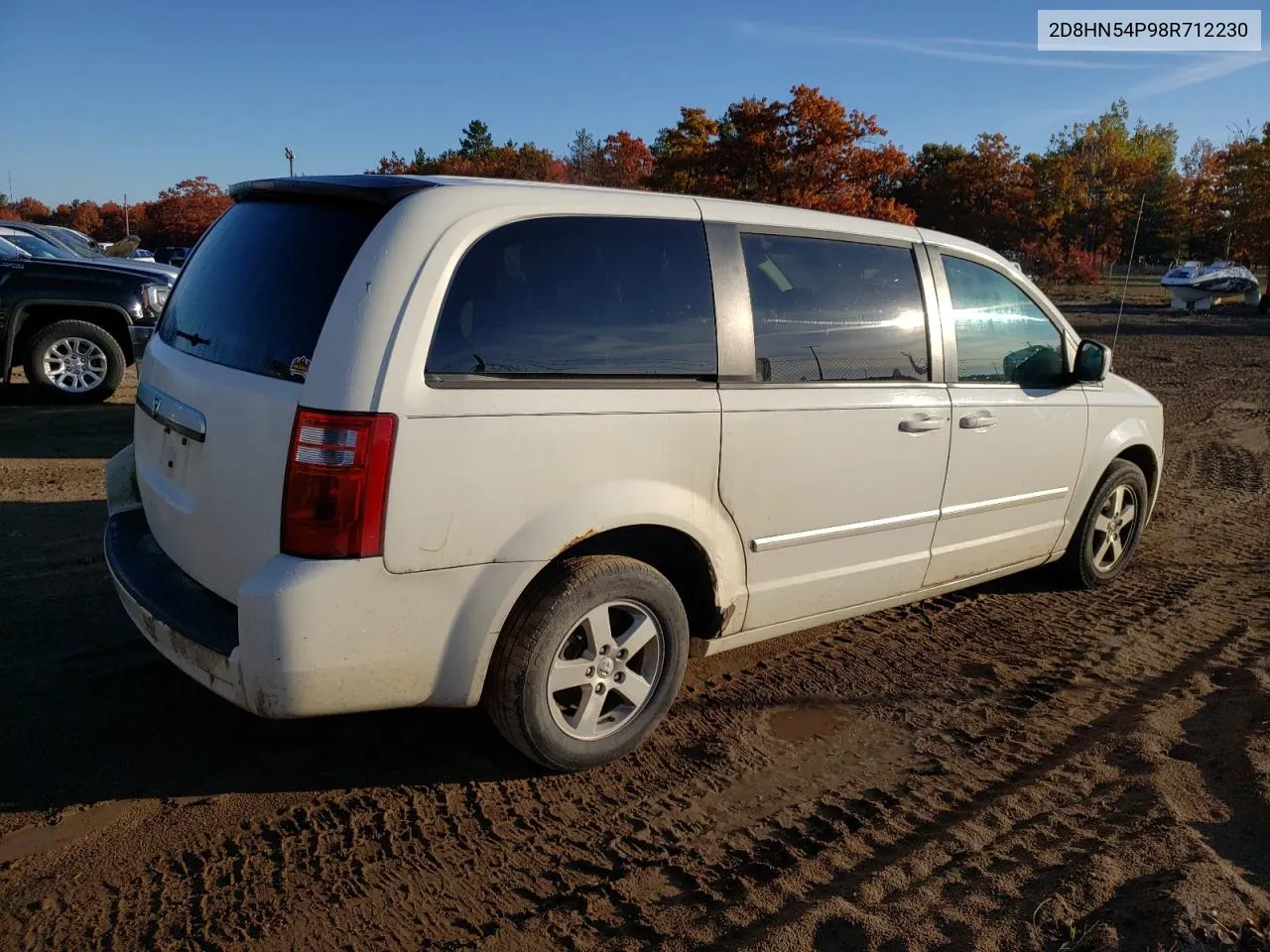 2008 Dodge Grand Caravan Sxt VIN: 2D8HN54P98R712230 Lot: 77168444