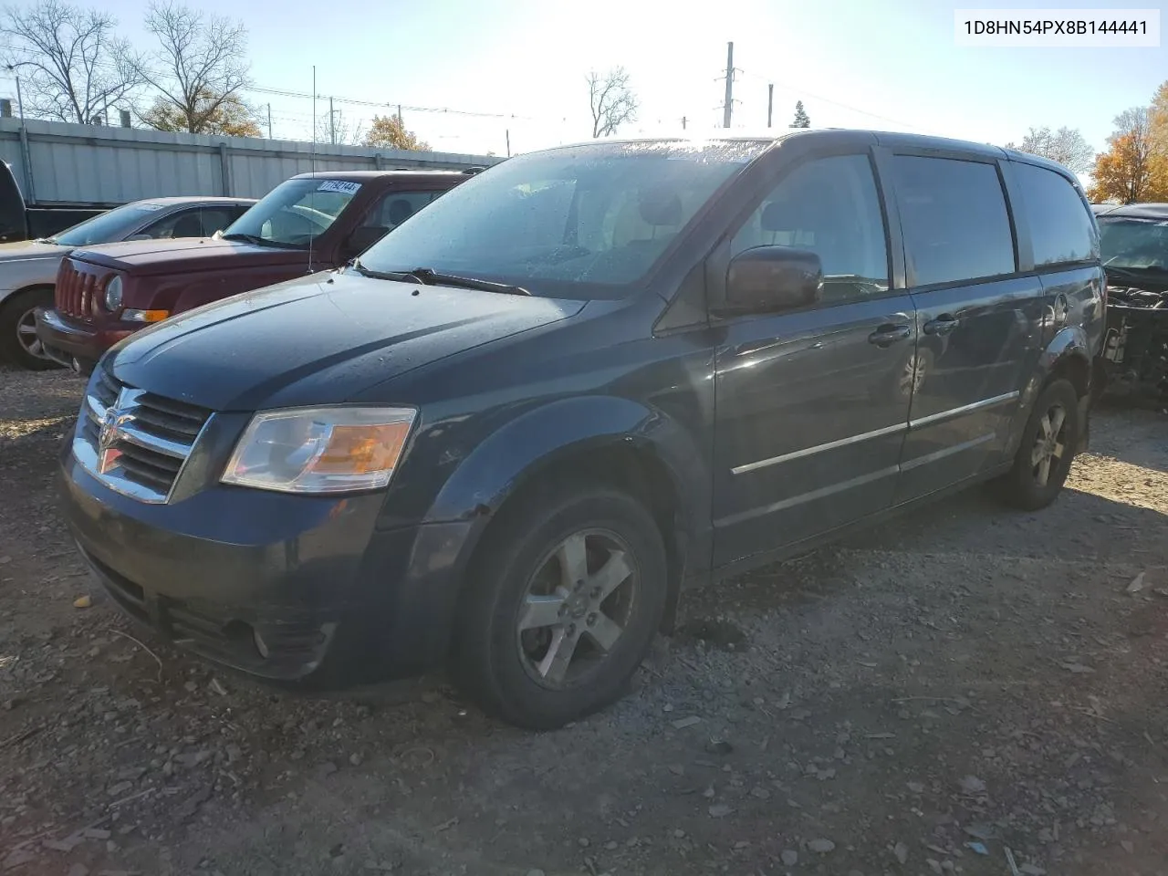 2008 Dodge Grand Caravan Sxt VIN: 1D8HN54PX8B144441 Lot: 77742254