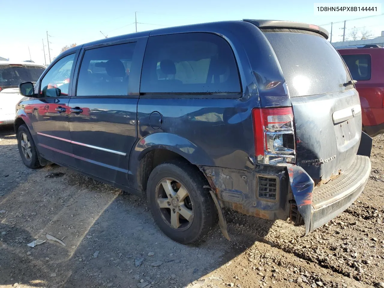 2008 Dodge Grand Caravan Sxt VIN: 1D8HN54PX8B144441 Lot: 77742254