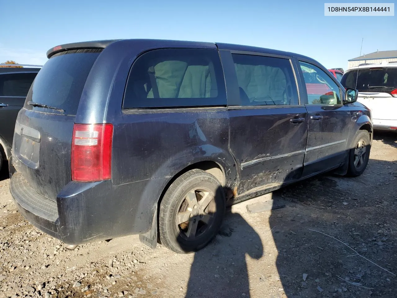 2008 Dodge Grand Caravan Sxt VIN: 1D8HN54PX8B144441 Lot: 77742254