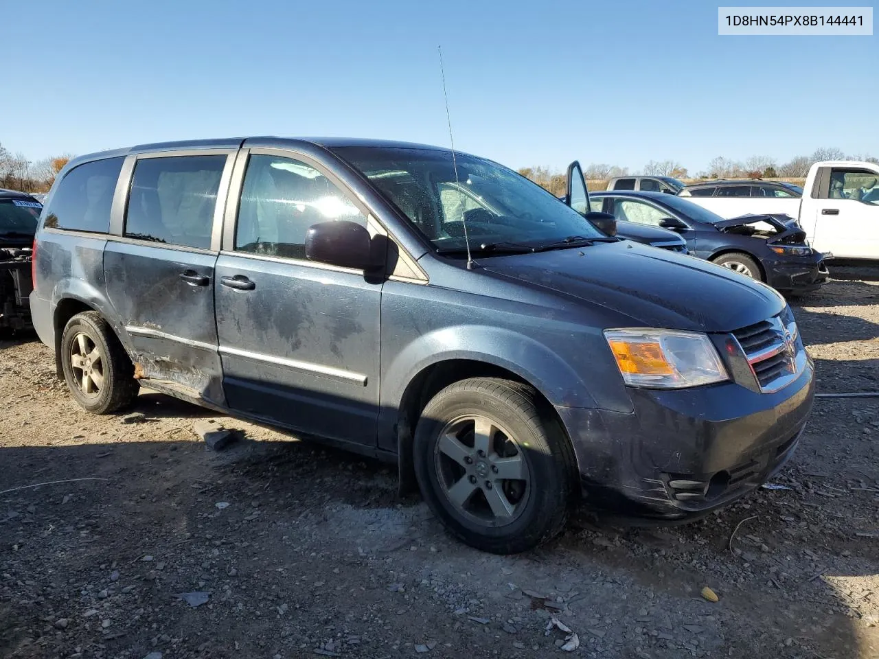 2008 Dodge Grand Caravan Sxt VIN: 1D8HN54PX8B144441 Lot: 77742254