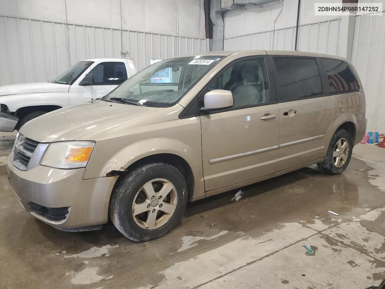 2008 Dodge Grand Caravan Sxt VIN: 2D8HN54P98R147252 Lot: 78052614