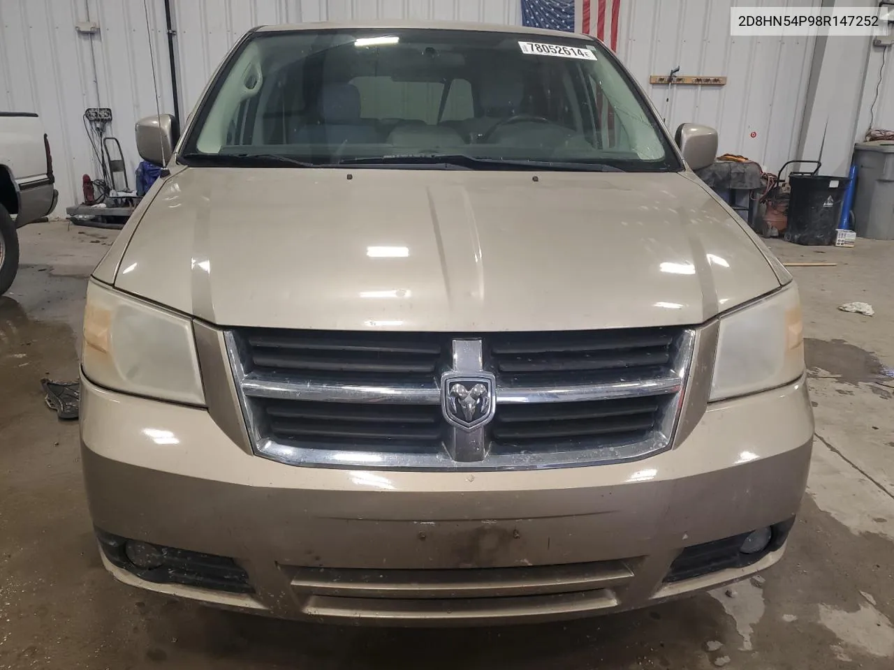 2008 Dodge Grand Caravan Sxt VIN: 2D8HN54P98R147252 Lot: 78052614