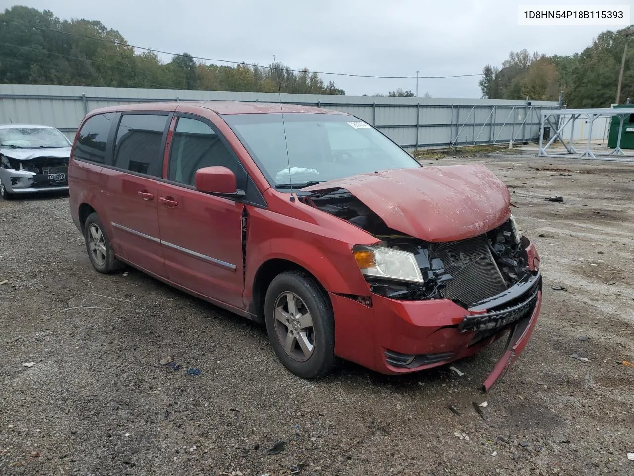 2008 Dodge Grand Caravan Sxt VIN: 1D8HN54P18B115393 Lot: 78652804