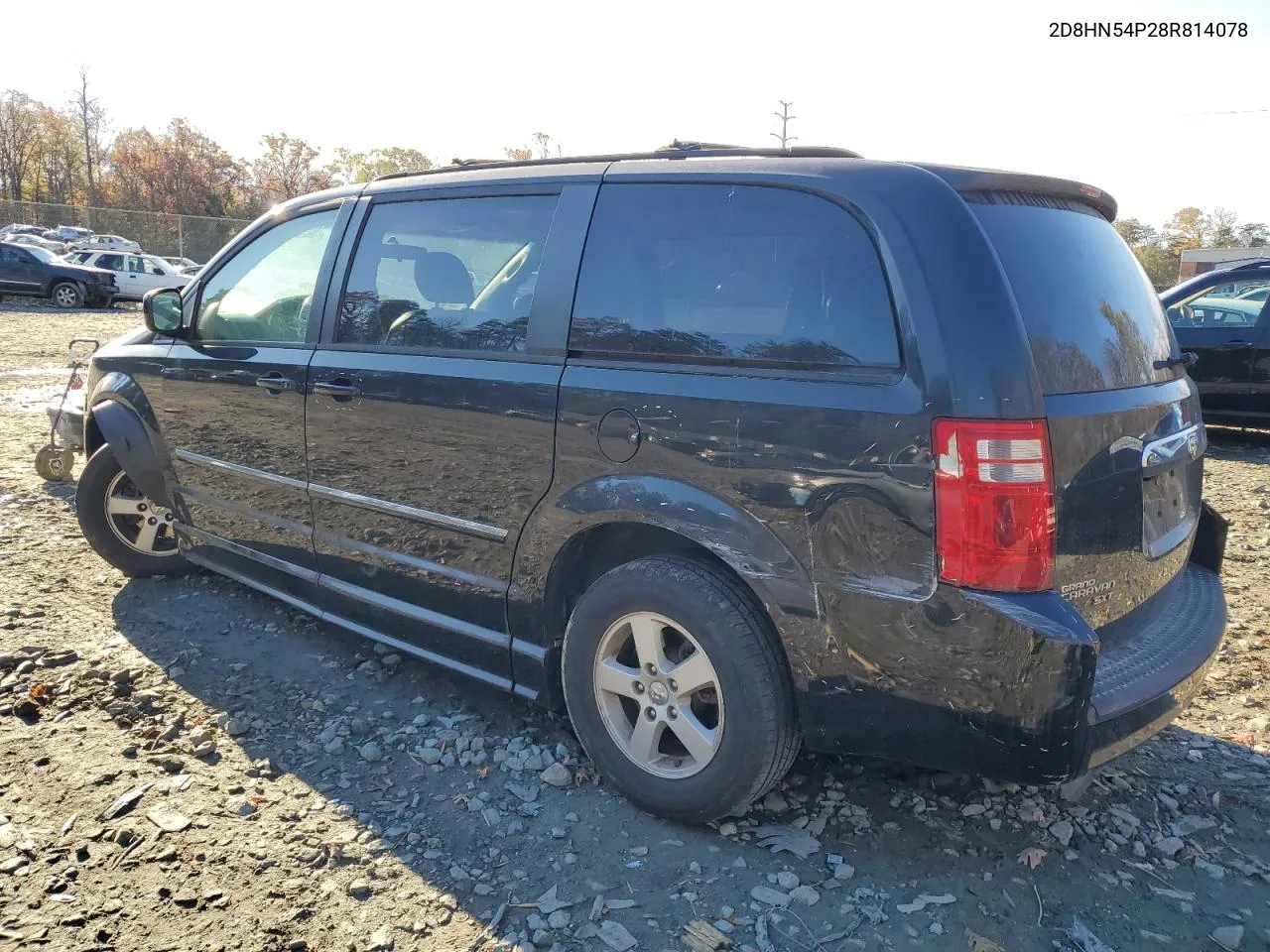 2008 Dodge Grand Caravan Sxt VIN: 2D8HN54P28R814078 Lot: 78693844