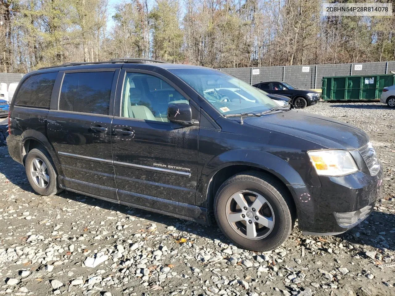 2008 Dodge Grand Caravan Sxt VIN: 2D8HN54P28R814078 Lot: 78693844