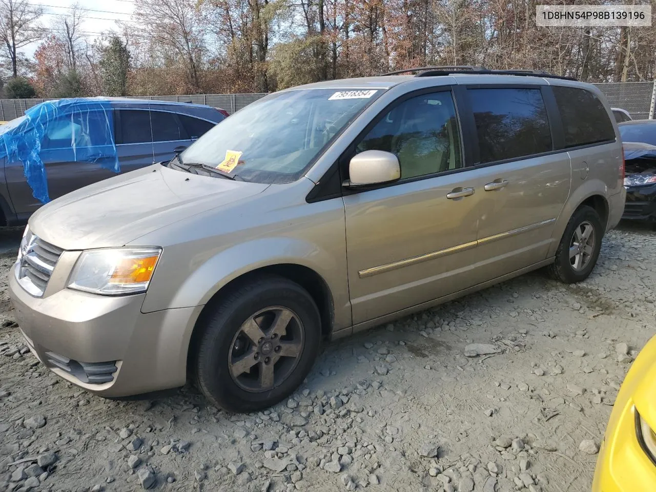 2008 Dodge Grand Caravan Sxt VIN: 1D8HN54P98B139196 Lot: 79518354