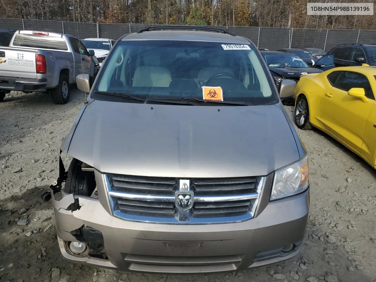 2008 Dodge Grand Caravan Sxt VIN: 1D8HN54P98B139196 Lot: 79518354