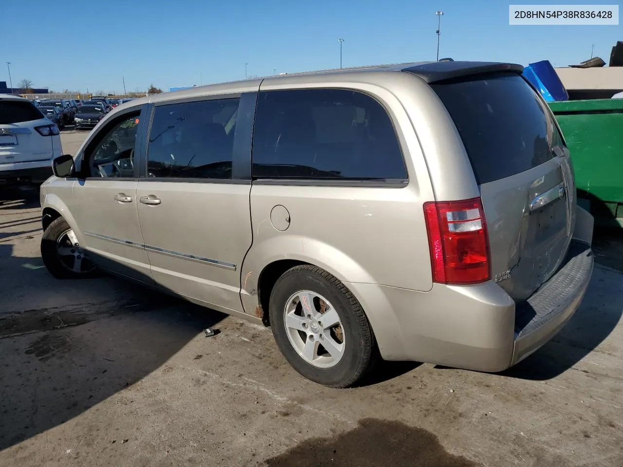 2008 Dodge Grand Caravan Sxt VIN: 2D8HN54P38R836428 Lot: 79666734