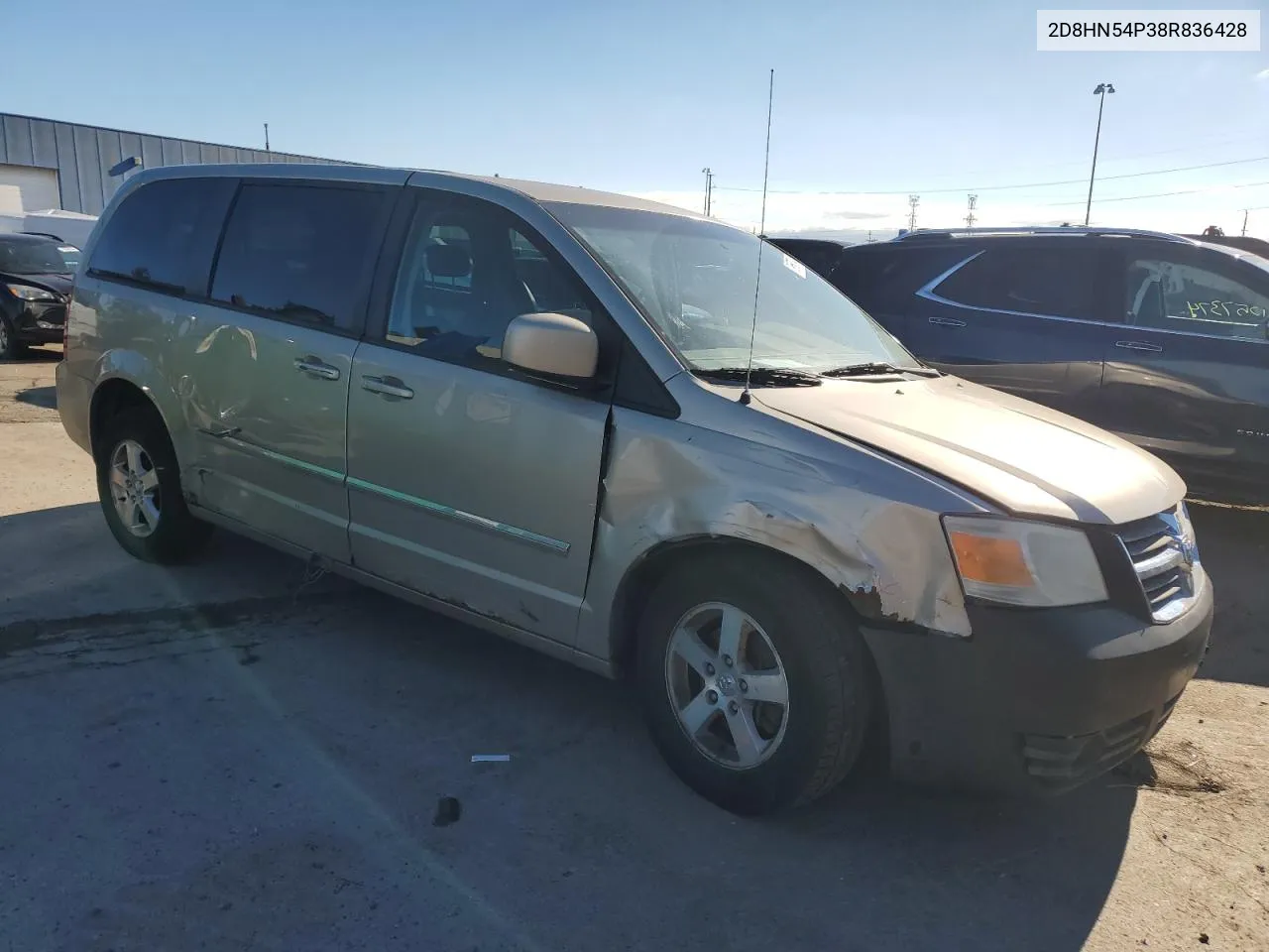 2008 Dodge Grand Caravan Sxt VIN: 2D8HN54P38R836428 Lot: 79666734