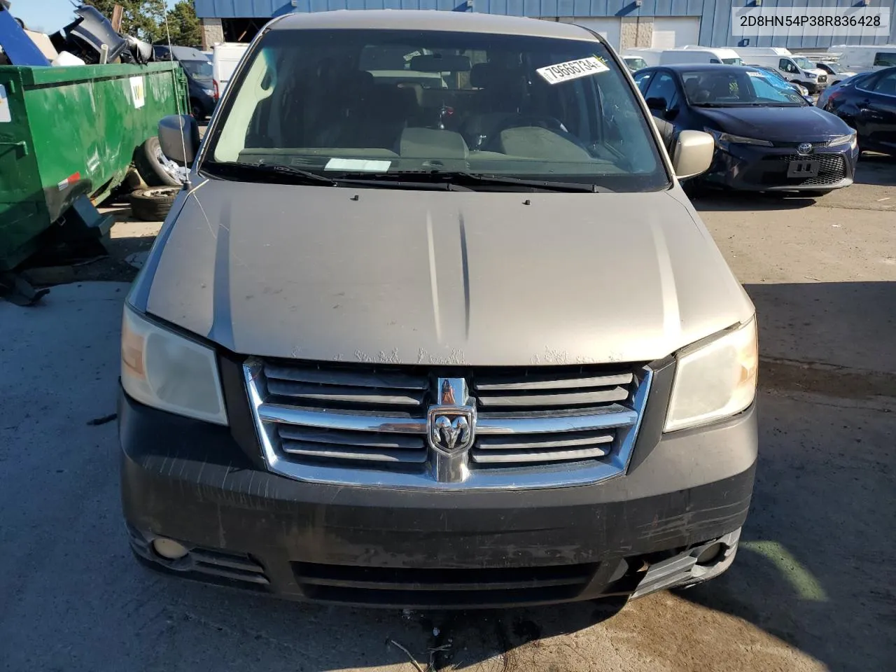 2008 Dodge Grand Caravan Sxt VIN: 2D8HN54P38R836428 Lot: 79666734