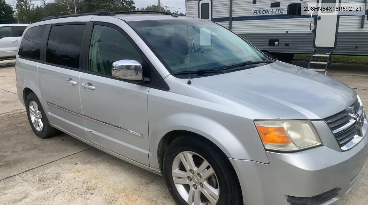 2008 Dodge Grand Caravan Sxt VIN: 2D8HN54X18R692121 Lot: 80280964