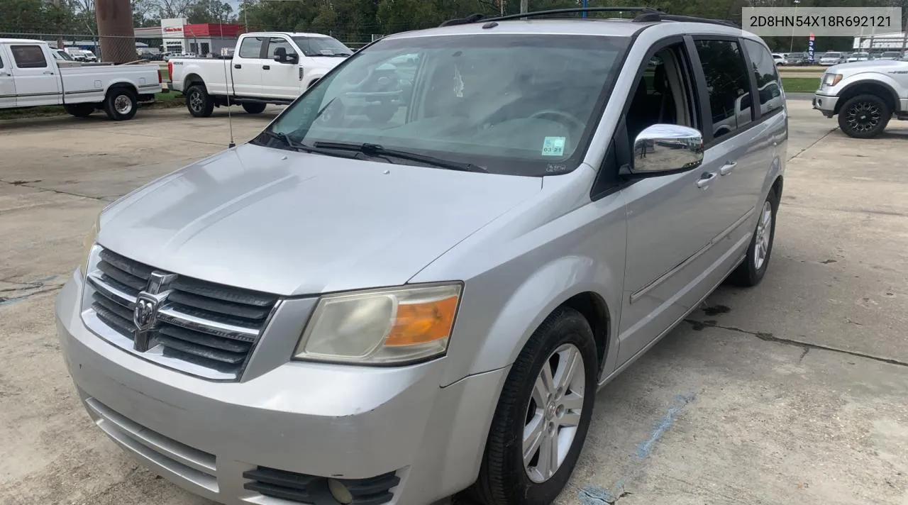 2008 Dodge Grand Caravan Sxt VIN: 2D8HN54X18R692121 Lot: 80280964