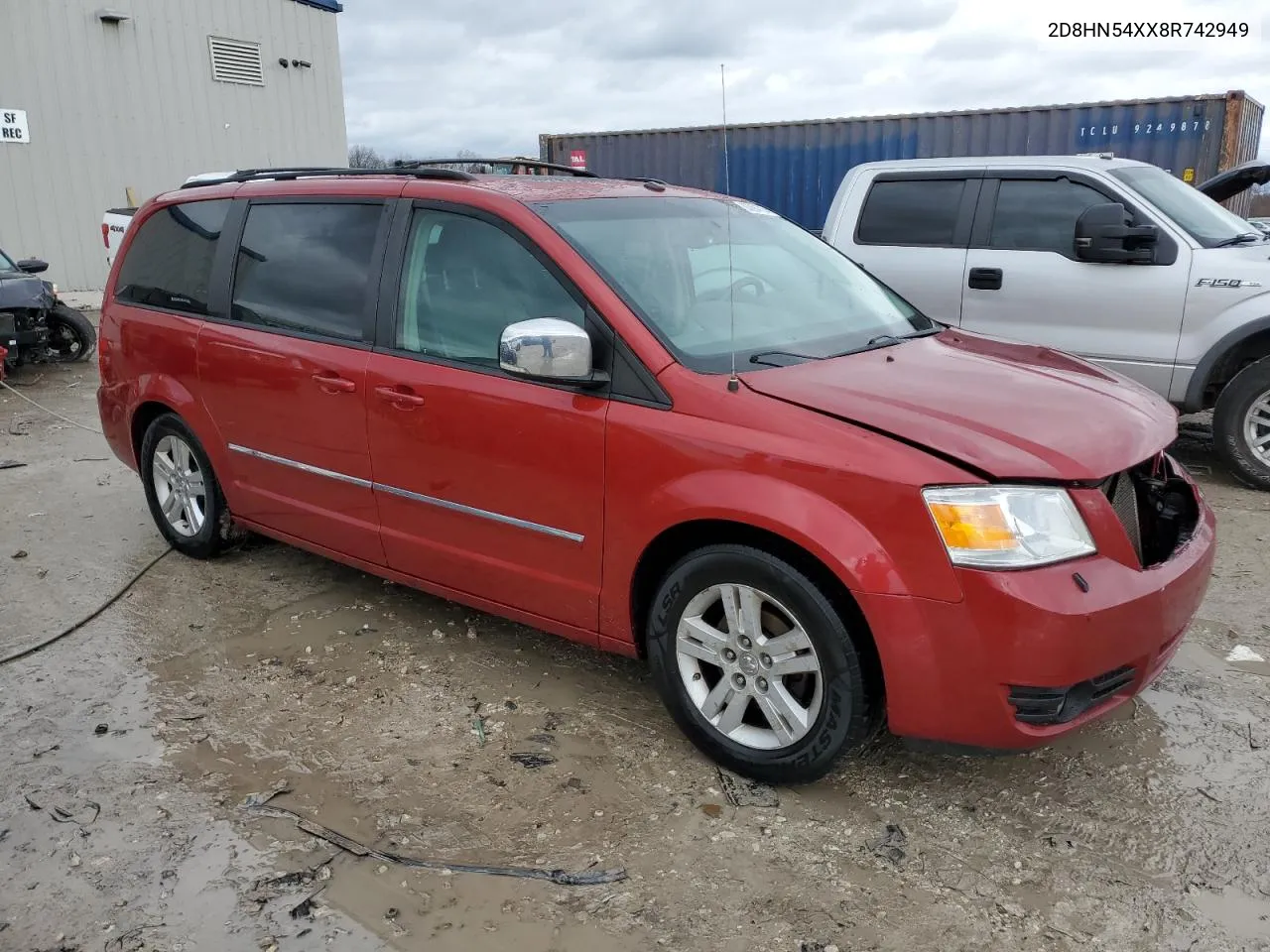 2008 Dodge Grand Caravan Sxt VIN: 2D8HN54XX8R742949 Lot: 80994704