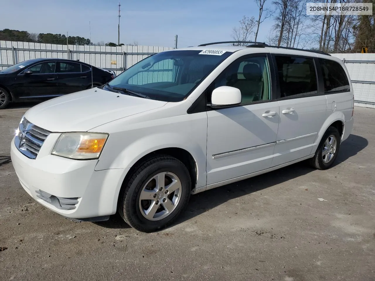 2008 Dodge Grand Caravan Sxt VIN: 2D8HN54P18R728549 Lot: 82906853