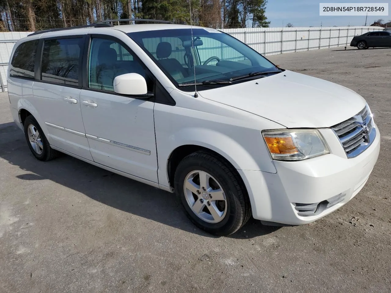 2008 Dodge Grand Caravan Sxt VIN: 2D8HN54P18R728549 Lot: 82906853