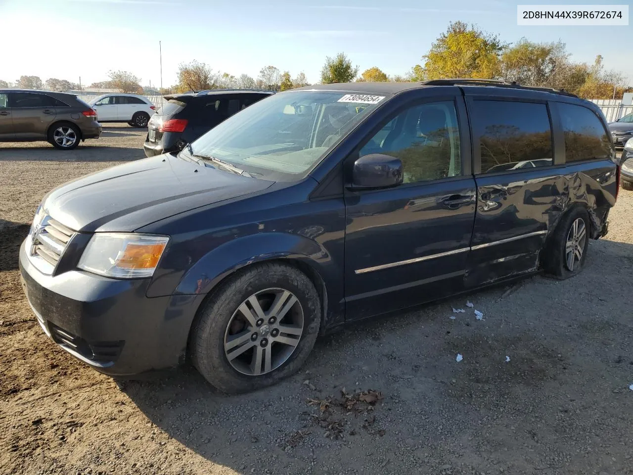 2009 Dodge Grand Caravan Se VIN: 2D8HN44X39R672674 Lot: 73094654