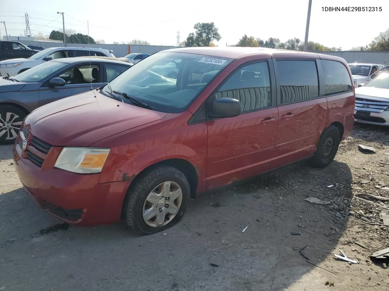 2009 Dodge Grand Caravan Se VIN: 1D8HN44E29B512315 Lot: 78252104