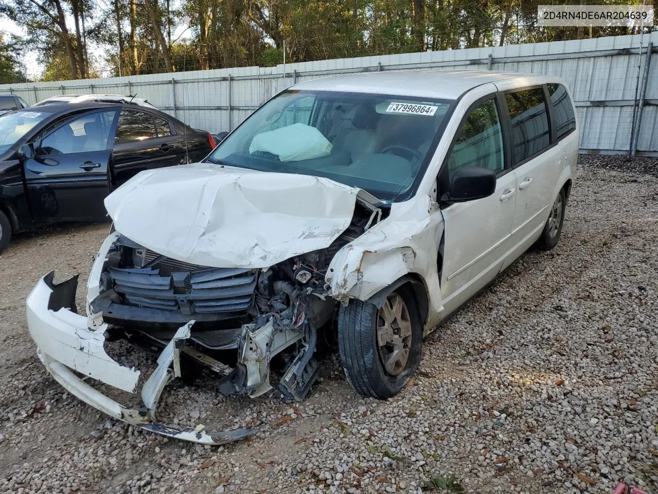 2010 Dodge Grand Caravan Se VIN: 2D4RN4DE6AR204639 Lot: 37996864