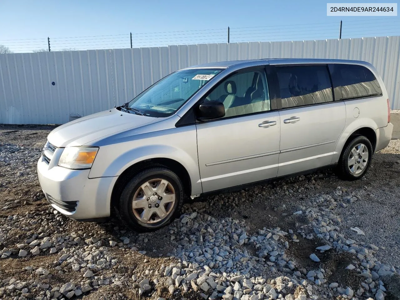 2010 Dodge Grand Caravan Se VIN: 2D4RN4DE9AR244634 Lot: 43361704