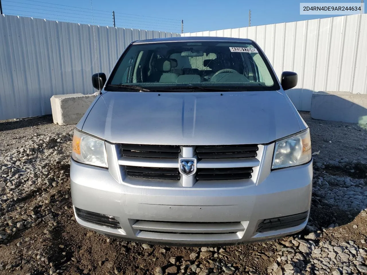 2010 Dodge Grand Caravan Se VIN: 2D4RN4DE9AR244634 Lot: 43361704