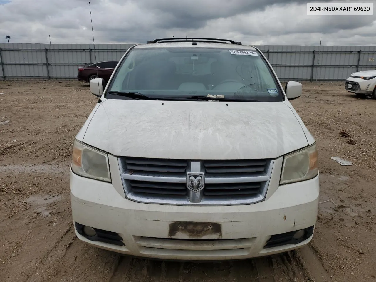 2010 Dodge Grand Caravan Sxt VIN: 2D4RN5DXXAR169630 Lot: 64298394