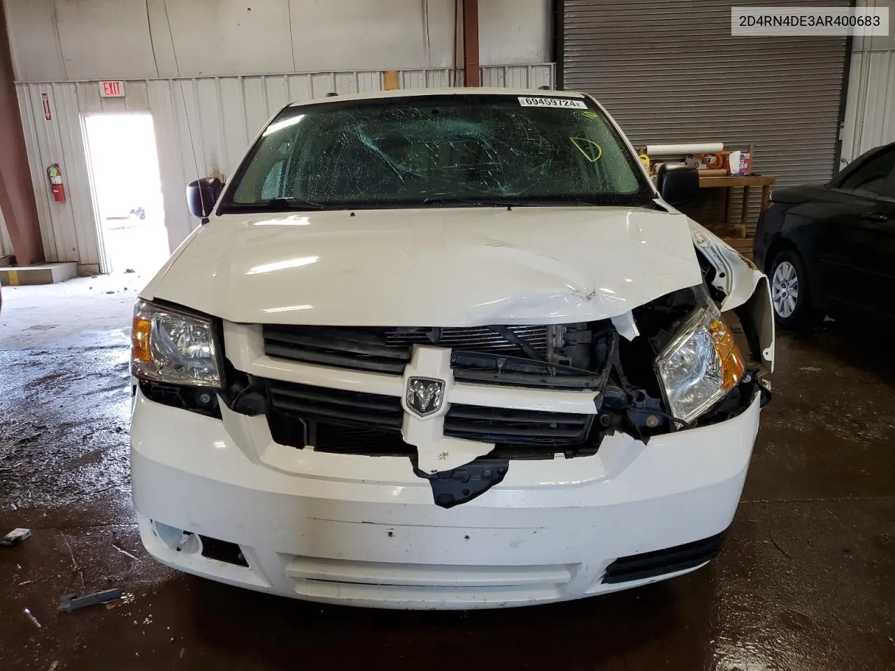 2010 Dodge Grand Caravan Se VIN: 2D4RN4DE3AR400683 Lot: 69459724