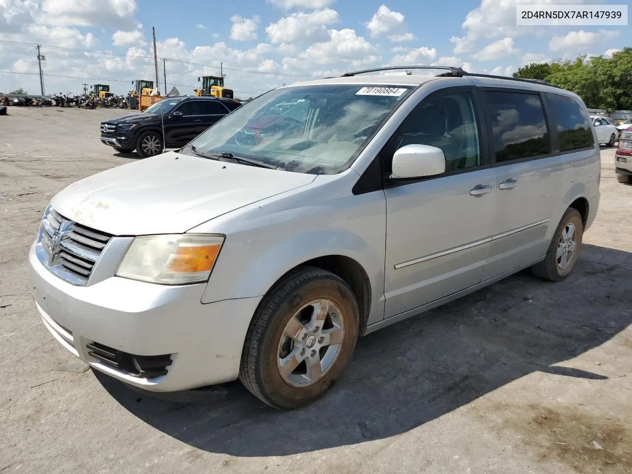 2010 Dodge Grand Caravan Sxt VIN: 2D4RN5DX7AR147939 Lot: 70190864