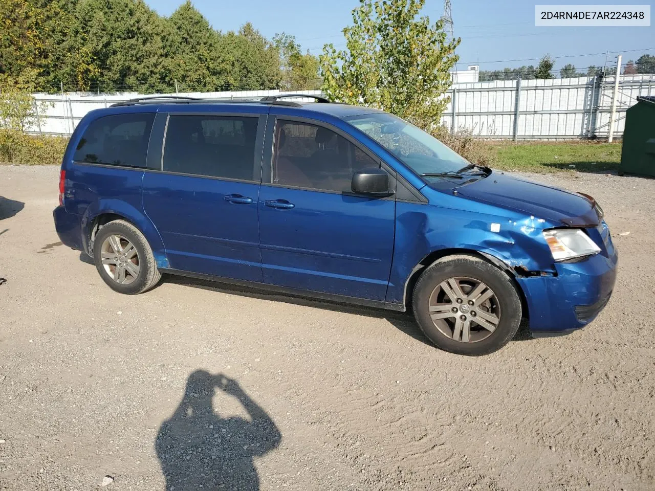 2010 Dodge Grand Caravan Se VIN: 2D4RN4DE7AR224348 Lot: 72094674