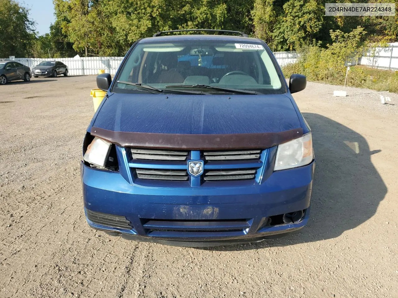 2010 Dodge Grand Caravan Se VIN: 2D4RN4DE7AR224348 Lot: 72094674