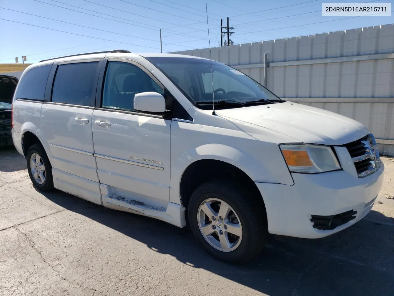 2010 Dodge Grand Caravan Sxt VIN: 2D4RN5D16AR215711 Lot: 72431914