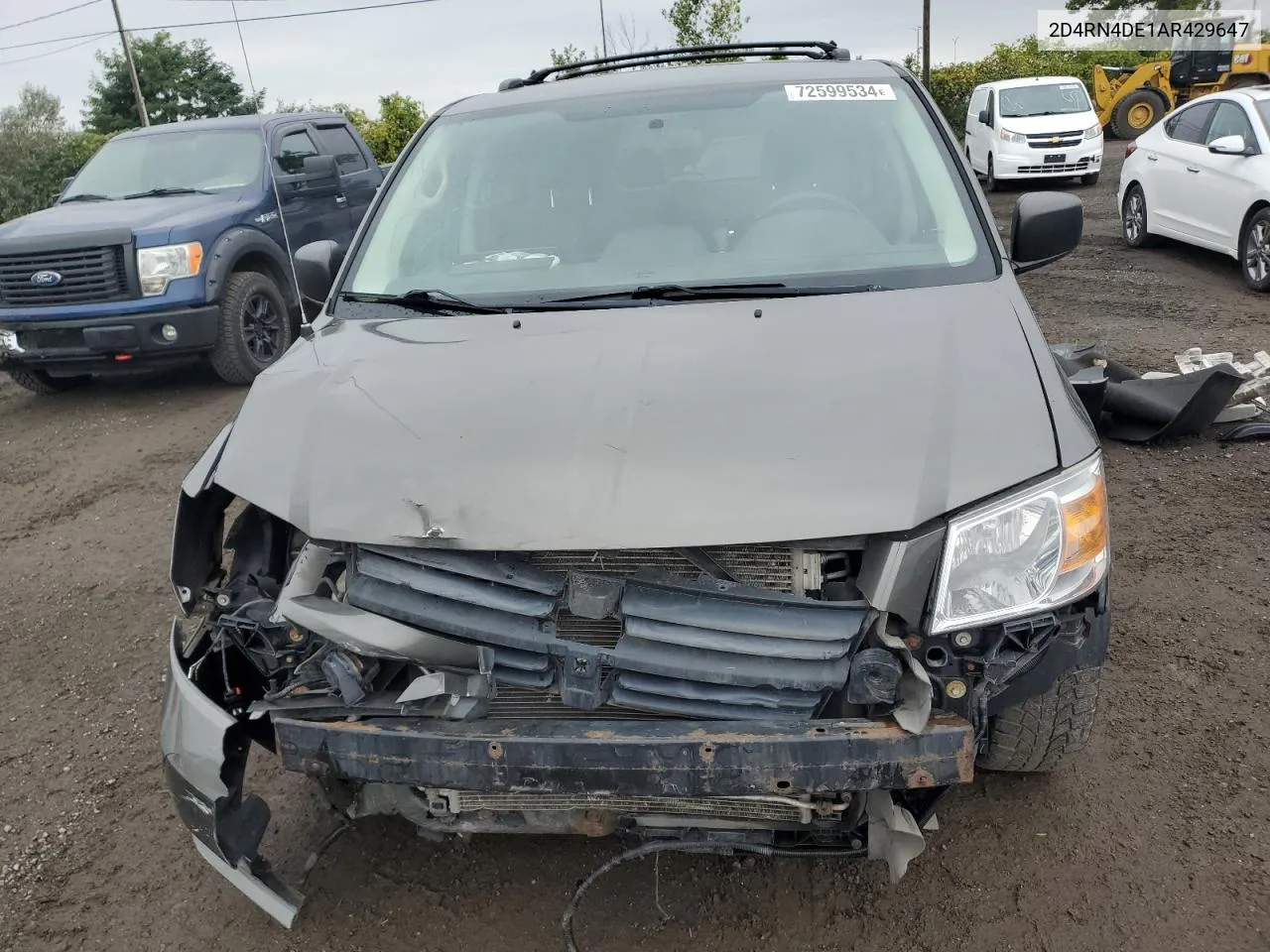 2010 Dodge Grand Caravan Se VIN: 2D4RN4DE1AR429647 Lot: 72599534